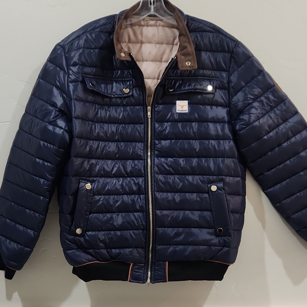Men's Navy Puffer Jacket